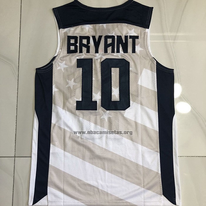 Camiseta USA 2012 Kobe Bryant NO 10 Blanco